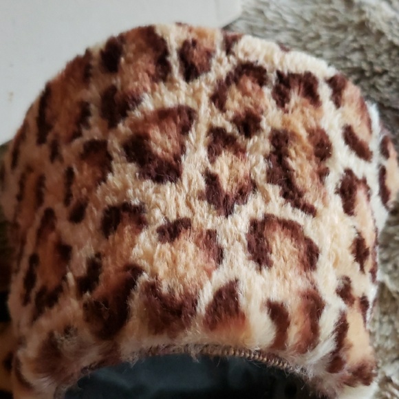 Vintage child leopard hat unique